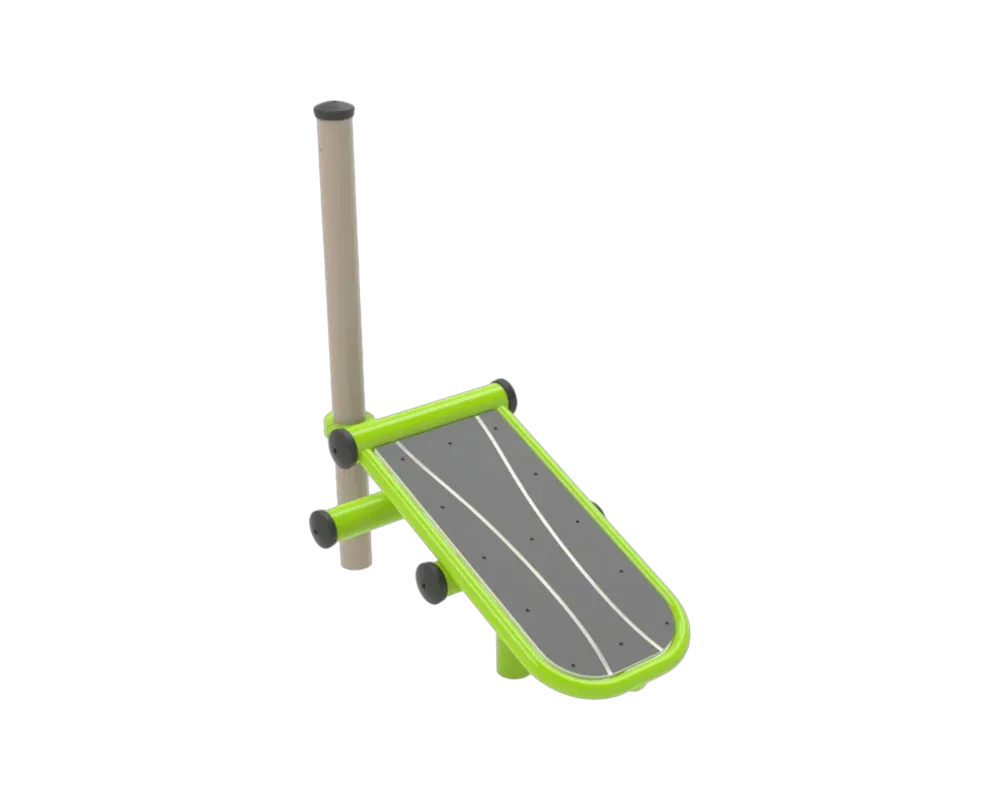 Decline bench with pole