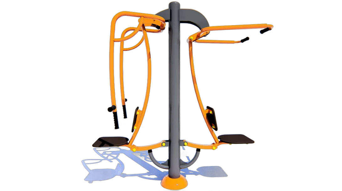 View full screen Chest press and lat pull-down machine