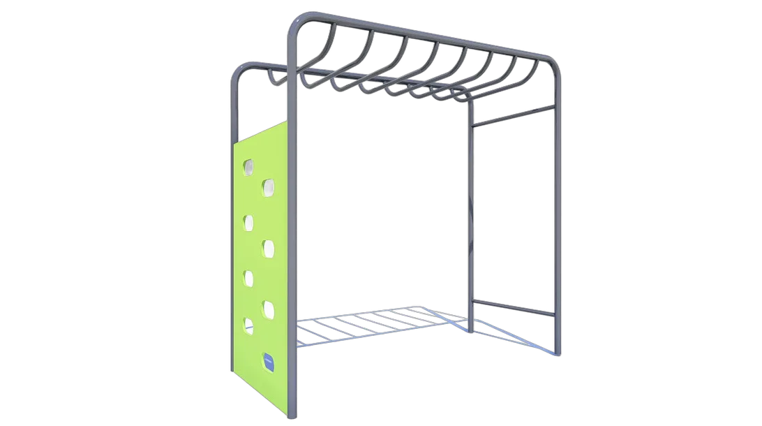 Pull-up bars with climbing board