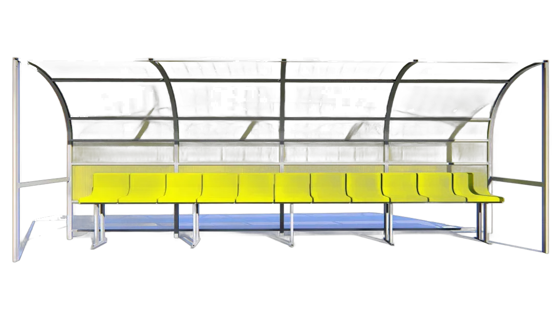 Substitutes' bench, 11 seats