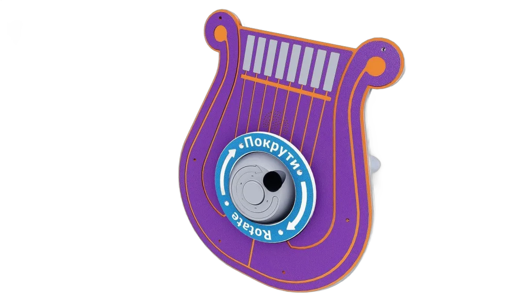 Rotogen musical panel "Harp" (HDPE, without post)